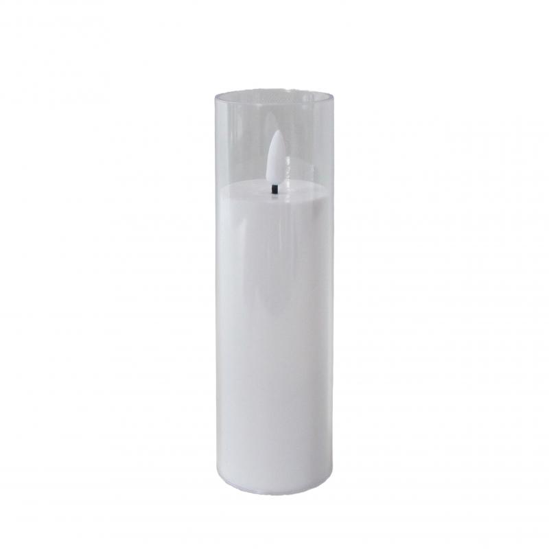 ŚWIECZKA - WKŁAD DO ZNICZA LED ŚR.5CM H.17,5CM